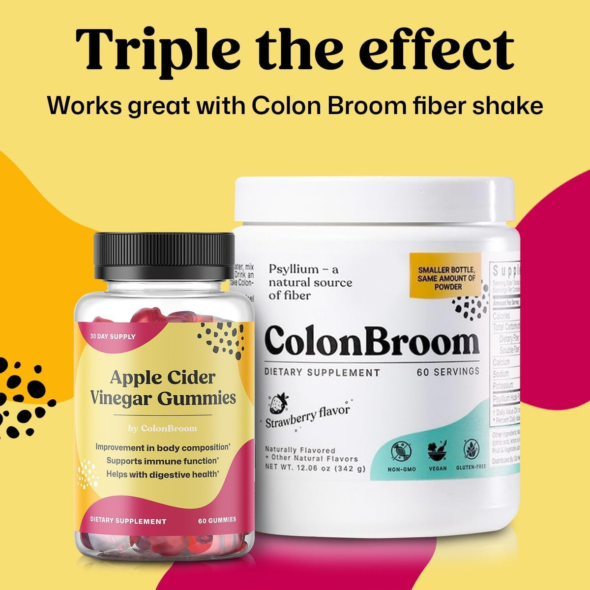 ColonBroom Apple Cider Vinegar Gummies for Women – 60 Gummies, 30 Day Supply – Vegan, Non-GMO - görsel 7