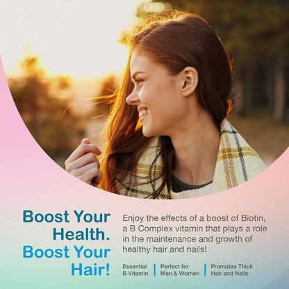 YUM-V'S Biotin Gummies - Sugar Free, 5000 mcg, High Strength for Hair, Skin and Nails - 60 Gummies