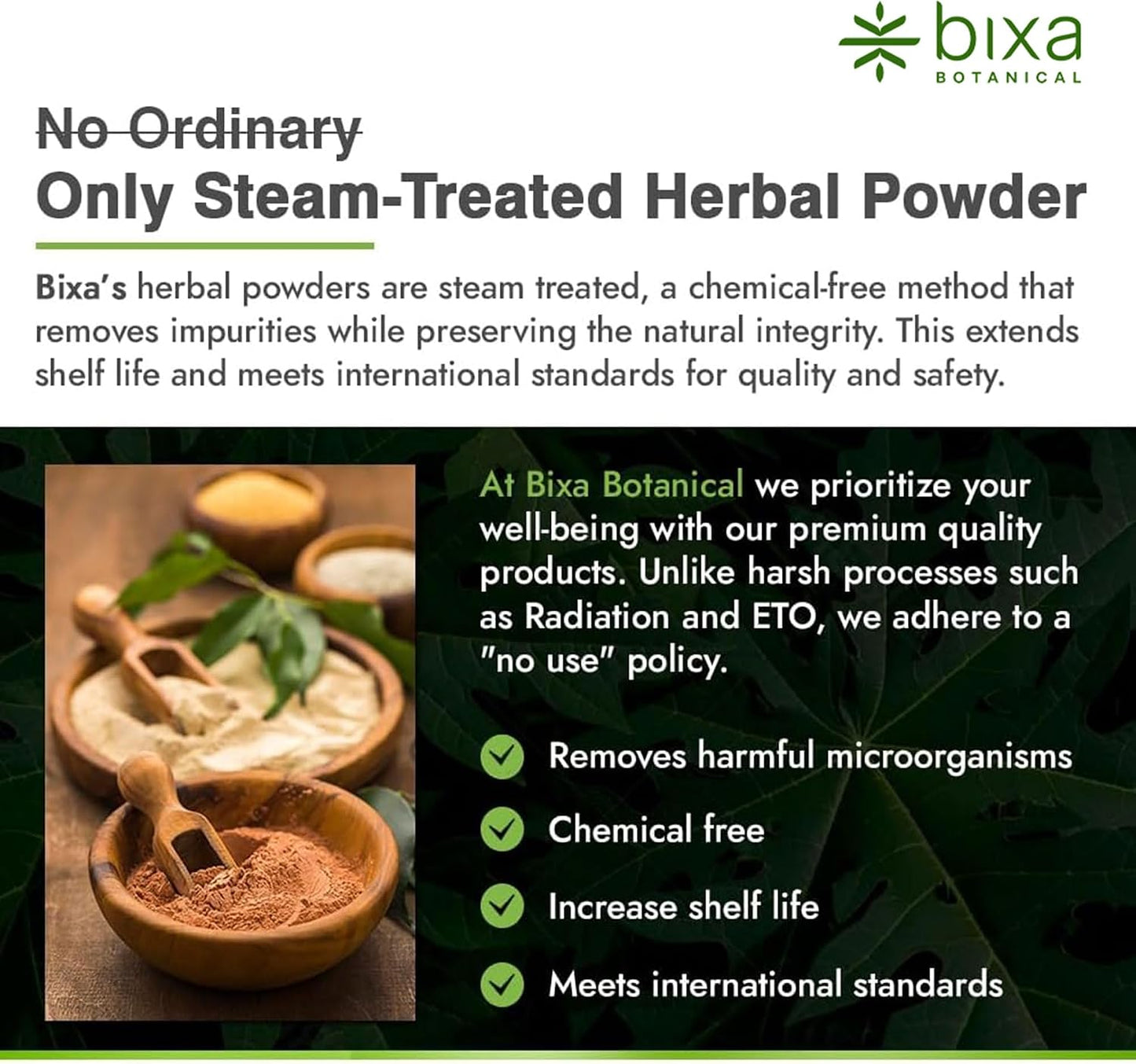 bixa BOTANICAL Greater Galangal Root Powder (454 g) - görsel 4