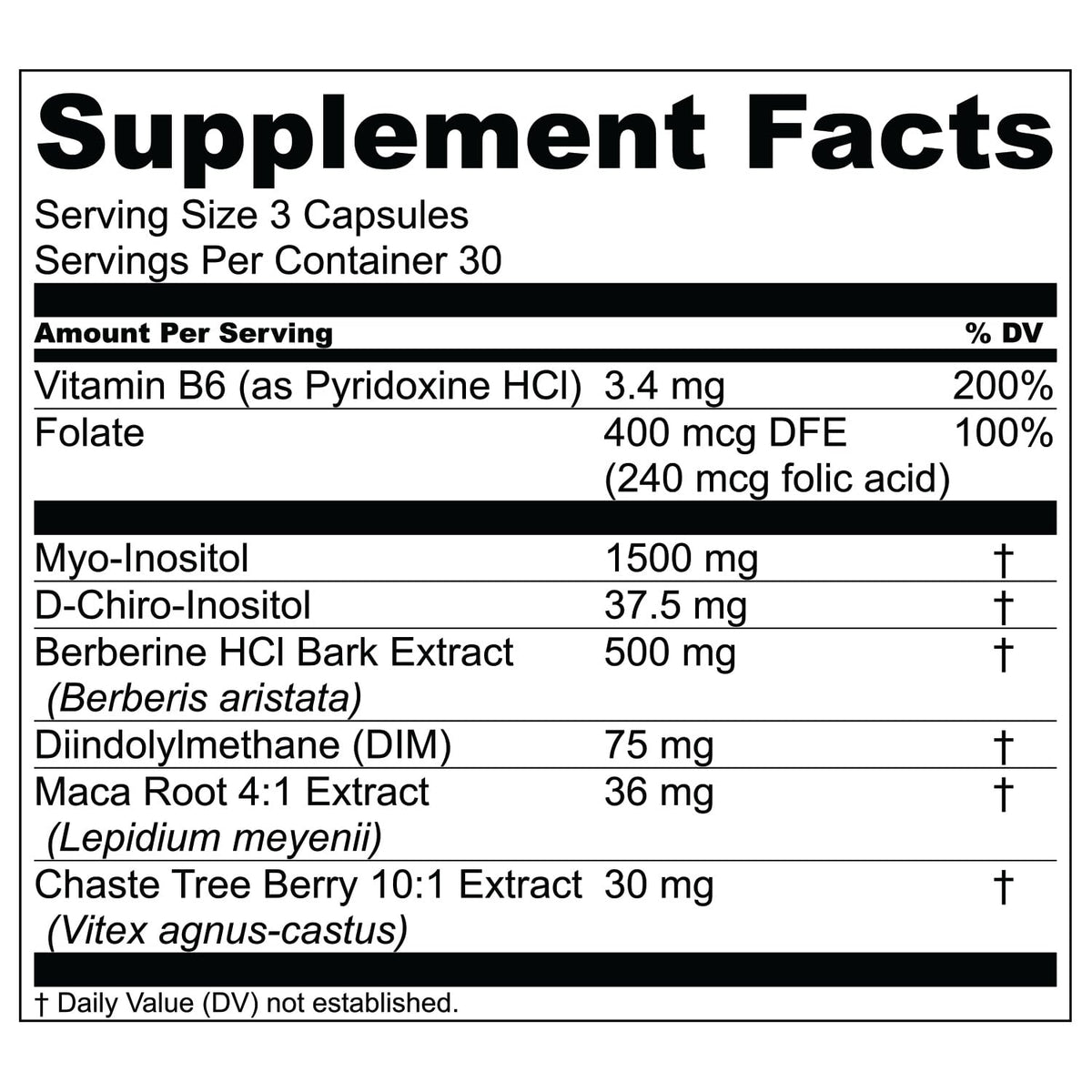 Live Conscious Beyond Hormone – Menopause & PMS Supplement with Berberine, DIM, Chaste Tree Berry, Maca Root, Myo & D-Chiro-Inositol – 90 Capsules - görsel 8