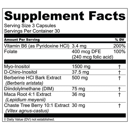 Live Conscious Beyond Hormone – Menopause & PMS Supplement with Berberine, DIM, Chaste Tree Berry, Maca Root, Myo & D-Chiro-Inositol – 90 Capsules