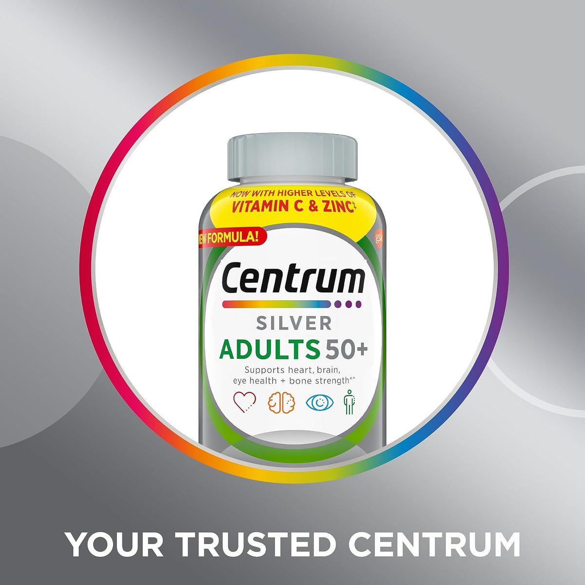 Centrum Silver Adult Multivitamin/Multimineral Supplement, Vitamin D3, 220 Tablets - görsel 9