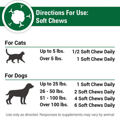 CAS Options Extra Strength Immune Support for Dogs, Cats – Pet Health Supplement, Dog Antioxidant Care – Extra-Strength Dog Supplement Formula – 120 Soft Chews