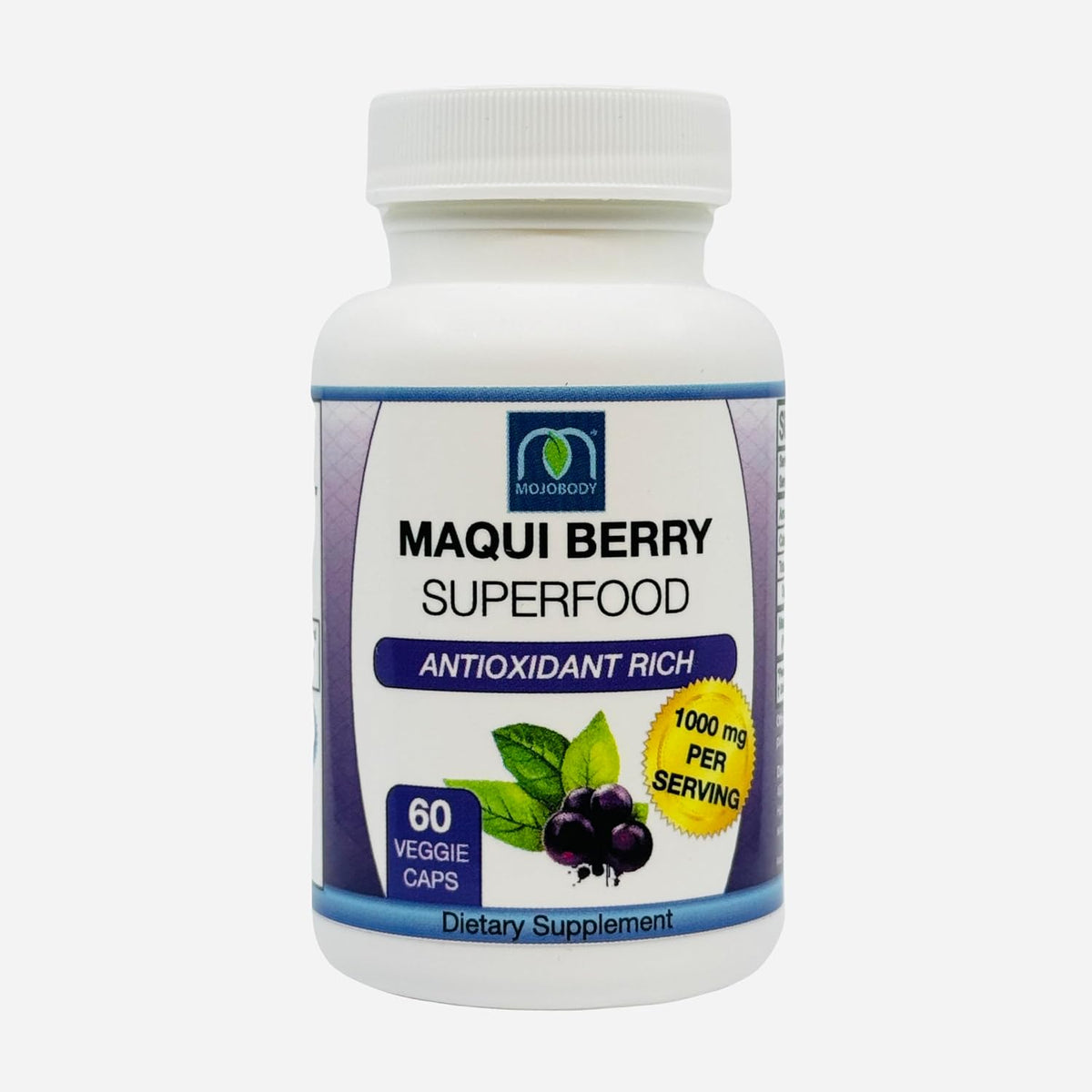 MOJObody Maqui Forza - Organic Maqui Berry Capsules, 1000mg, 60 Veggie Capsules - görsel 4