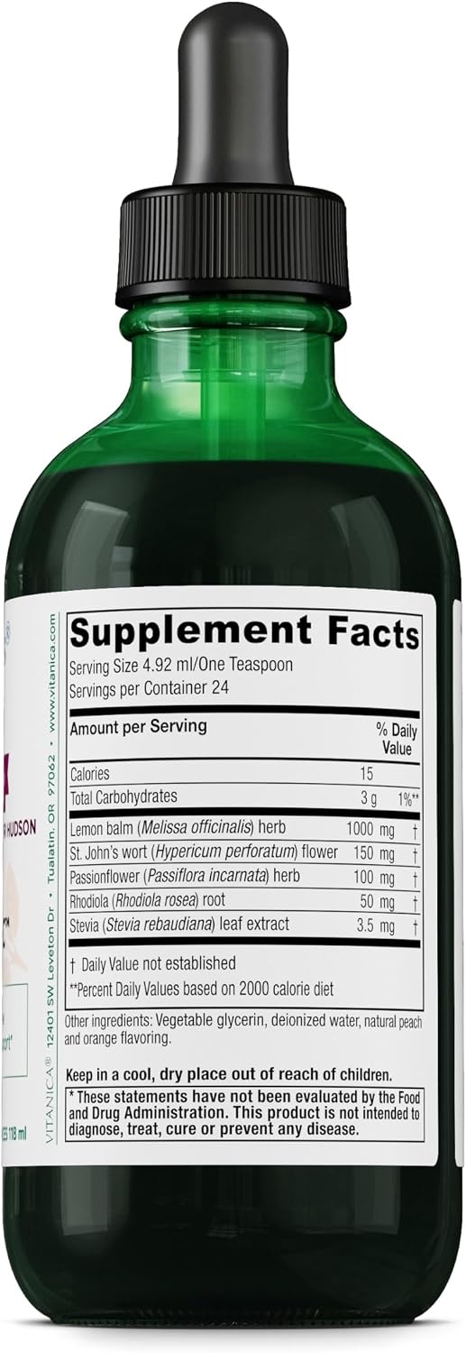 Vitanica Mood Tonic, Peach Positive Mood Support - 118 ml - görsel 2