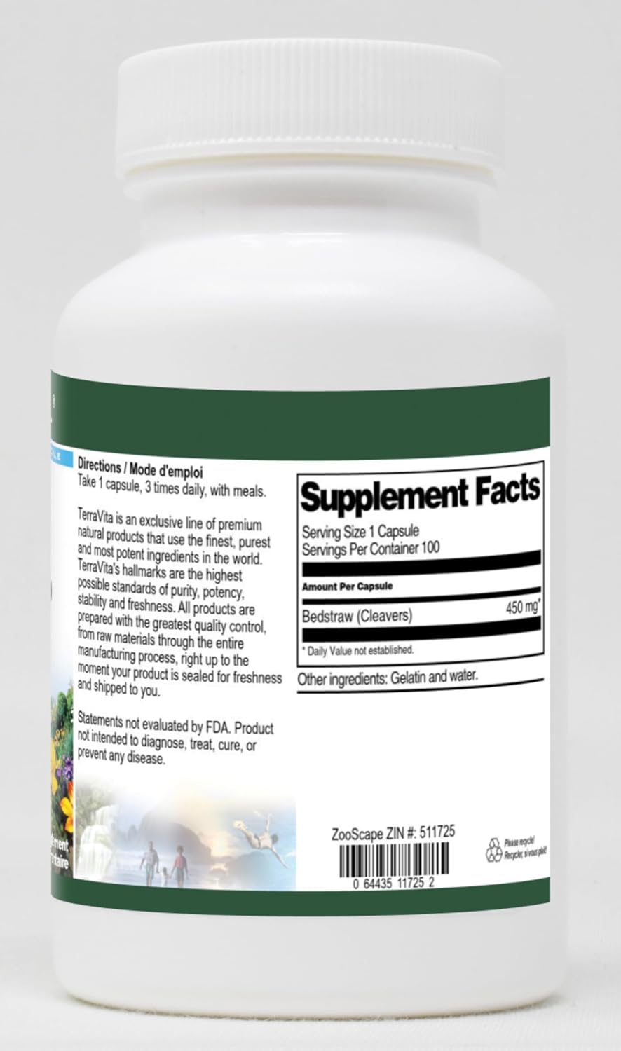 Cleavers (Bedstraw) - 450 mg (100 Capsules) - görsel 2