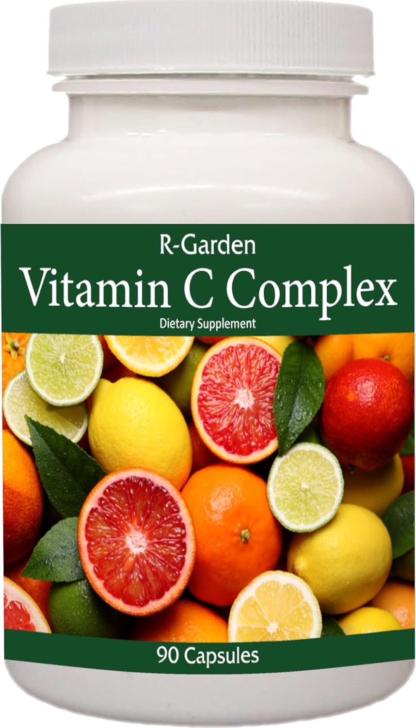 R-Garden Vitamin C Complex with Bioflavonoids, 90 Vegetarian Capsules - görsel 1