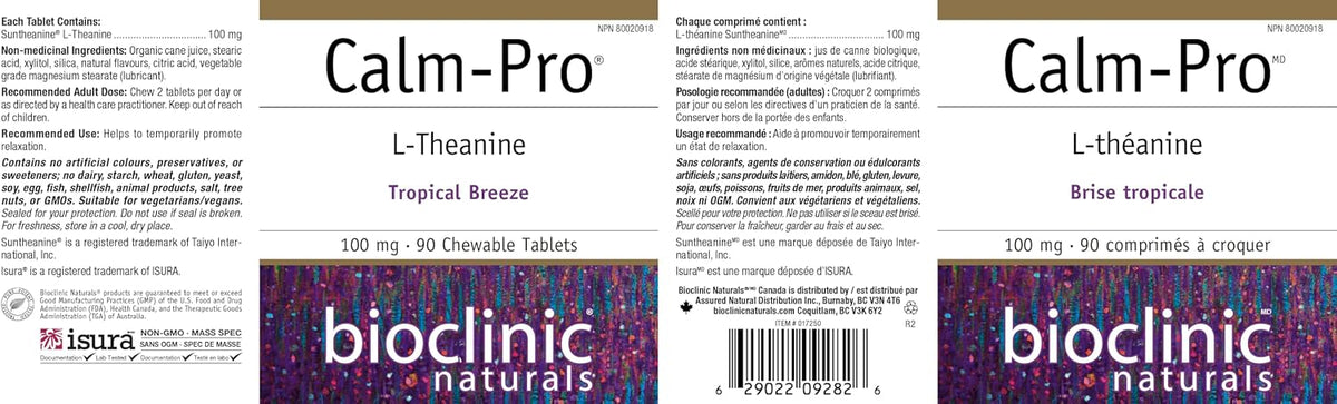 Bioclinic Calm Pro Chewable Tablets, 90 Tablets - görsel 8