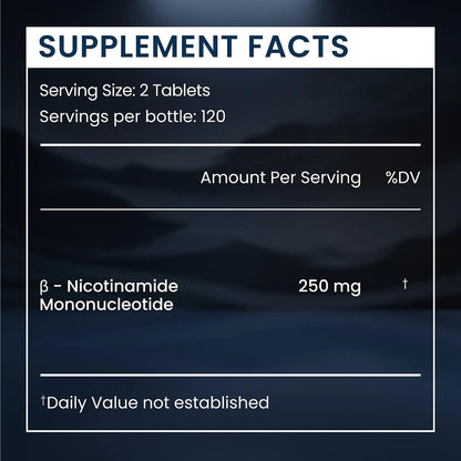 Renue By Science NMN Supplement – 240 Chewable Vegetarian Tablets, 250mg Nicotinamide Mononucleotide per Serving, Lemon Flavour