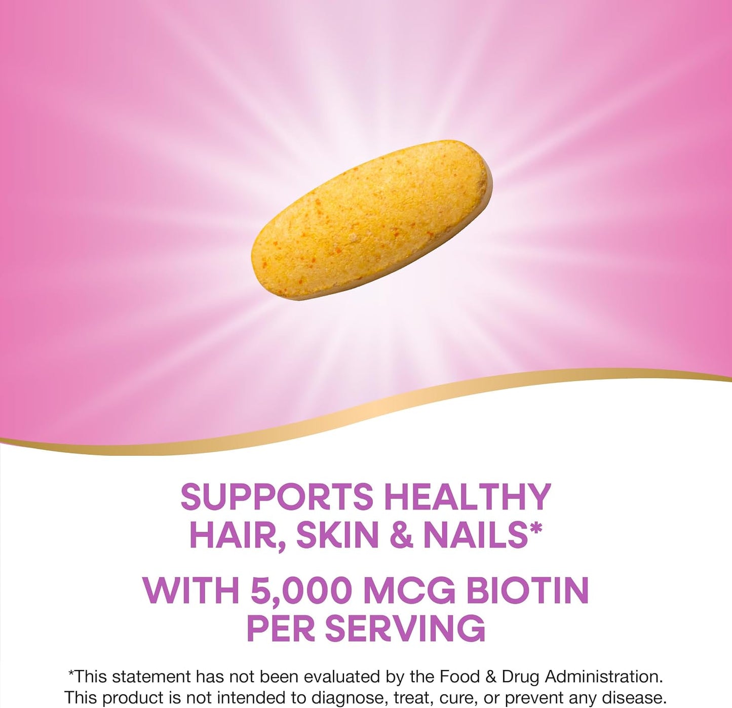 Nature's Way Extra Strength Biotin Forte, Contributes to Normal Hair, Skin and Nails, 5,000 mcg per Serving, High Potency B-Vitamins, Vitamin C, 60 Vegan Tablets - görsel 3
