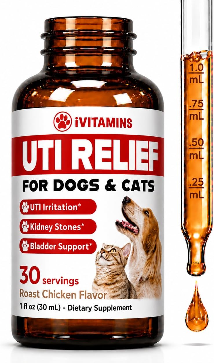 Cat & Dog UTI Treatment – Liquid Bladder Support for Dogs and Cats – 30 ml - görsel 1