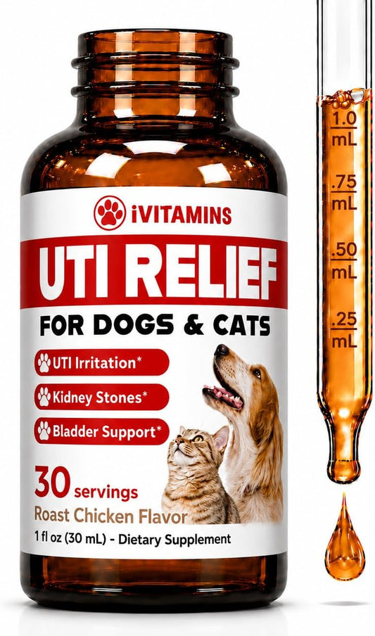 Cat & Dog UTI Treatment – Liquid Bladder Support for Dogs and Cats – 30 ml