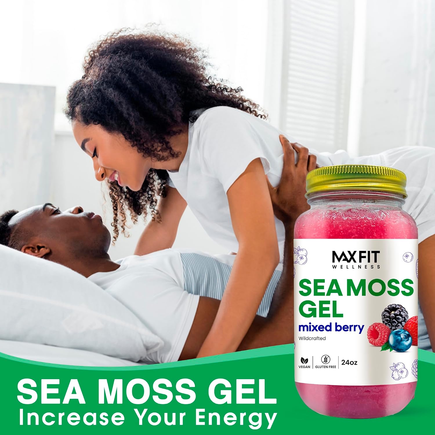 Sea Moss Gel (Mixed Berry) - 24 oz - görsel 2