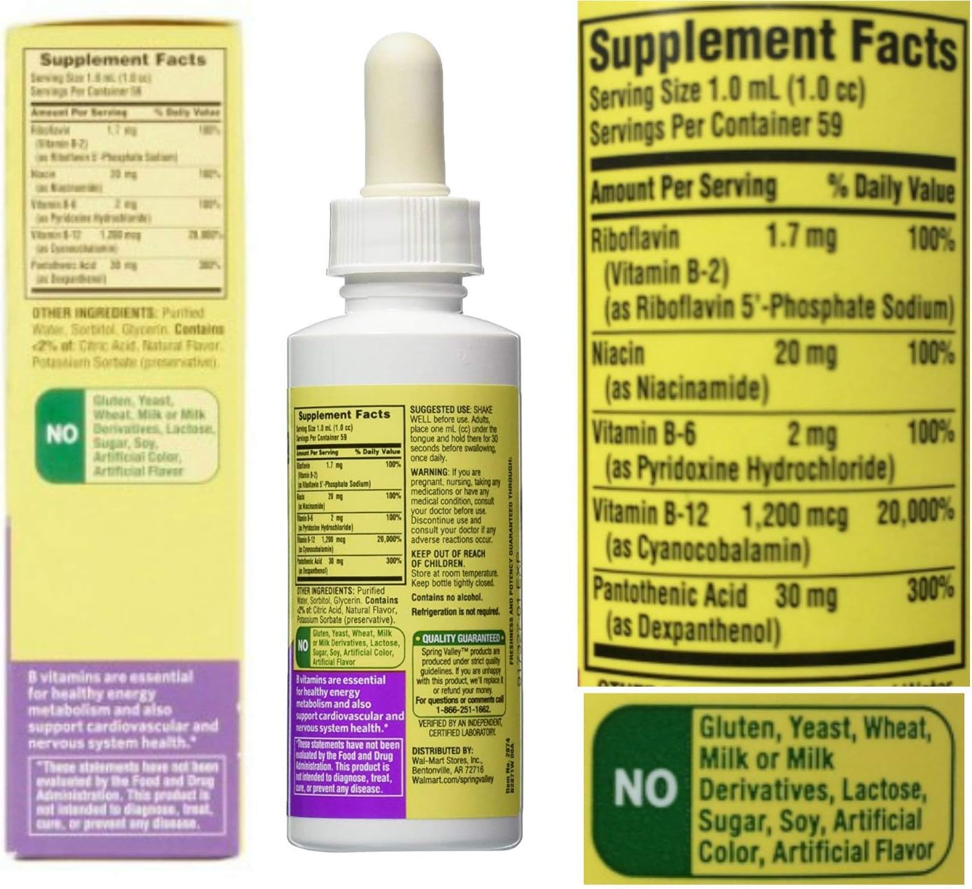 Vitamin B Complex Sublingual Liquid Drops - Energy Support with B Vitamins - görsel 4