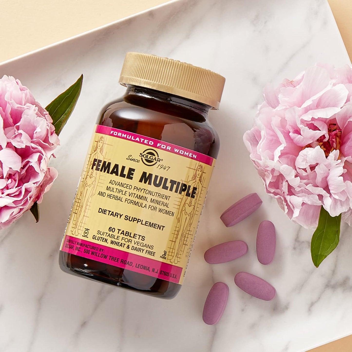 Solgar Female Multiple - Multivitamin, Mineral & Herbal Formula for Women - 120 Tablets - görsel 6