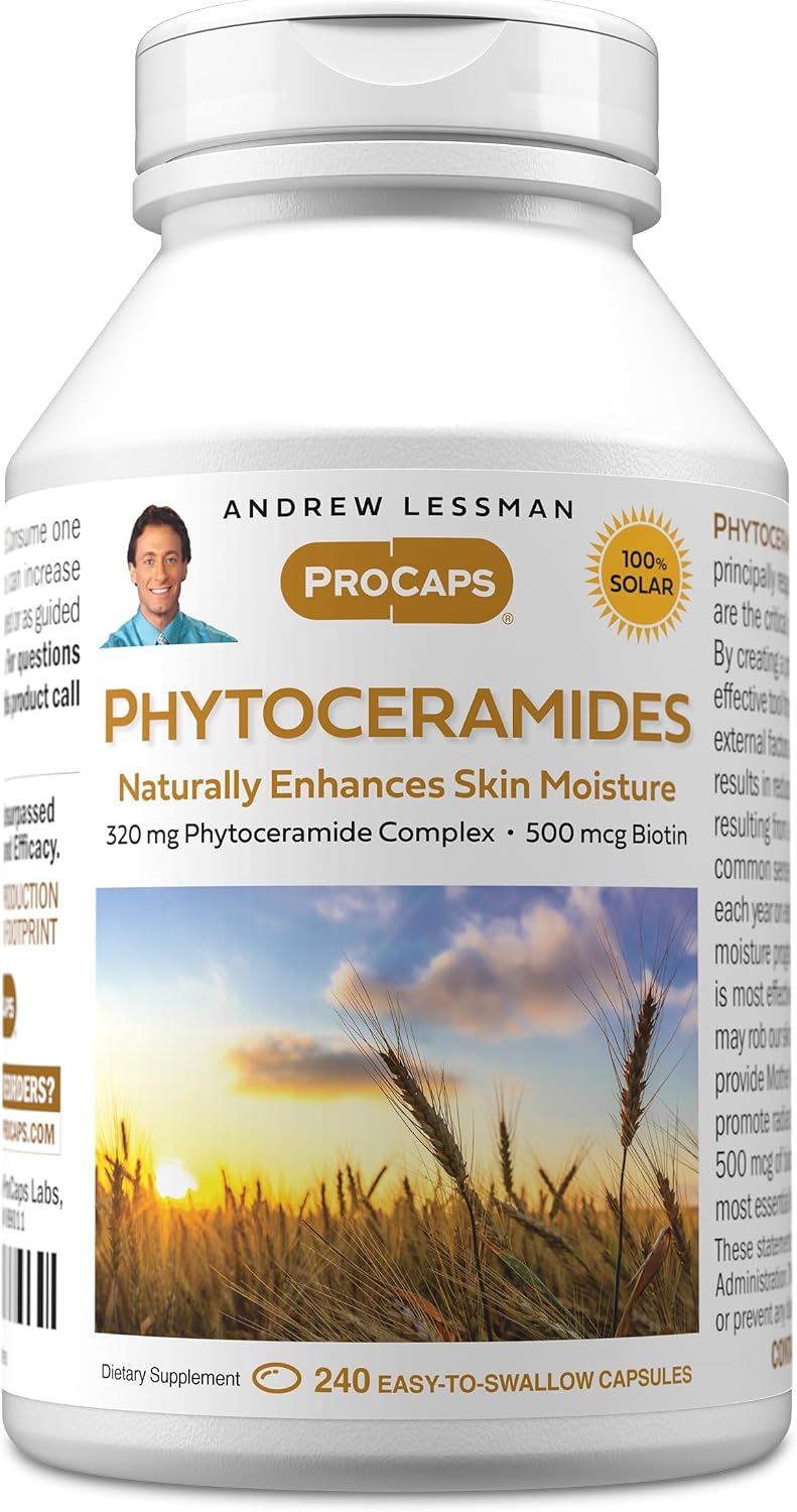 Andrew Lessman Phytoceramides with Biotin – 240 Softgels for Skin Hydration - görsel 1