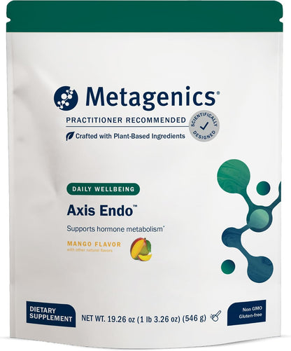 Metagenics Axis Endo - Hormone Balance Aid, Mango Flavour (14 Servings)