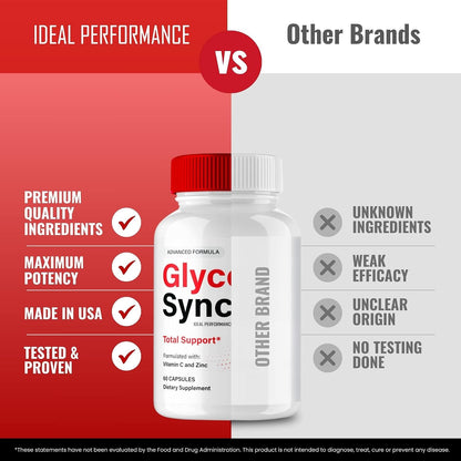 Glyco Sync Glyco Optimiser Capsules, GlycoSync Blood Formula Support Supplement Pills, Premium Formula for Healthy Circulation & Stable Levels, All Natural GlycoSync Pills Reviews (5 Pack)