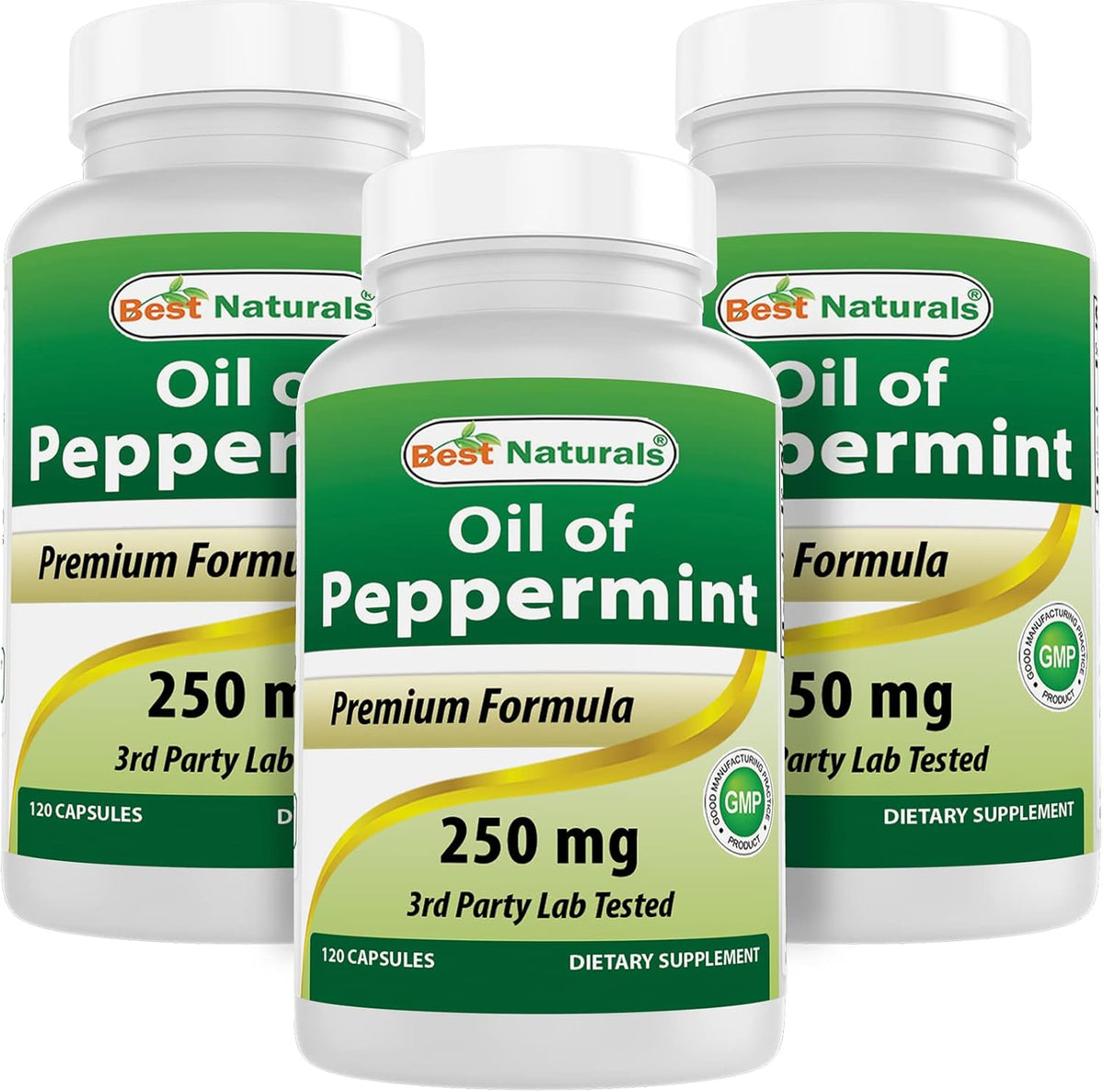 Best Naturals Peppermint Oil 250 mg - 120 Capsules (Pack of 2) - görsel 9