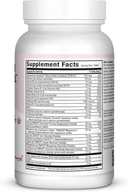 Maxi Health Prenatal Vitamins for Women – Once Daily with Iron, Folate, Choline and Vitamin D3 – 60 Tablets