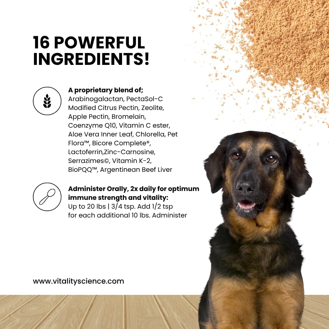 Vitality Science Celloquent for Dogs – Natural Immune & Digestive Support (220g) - görsel 2