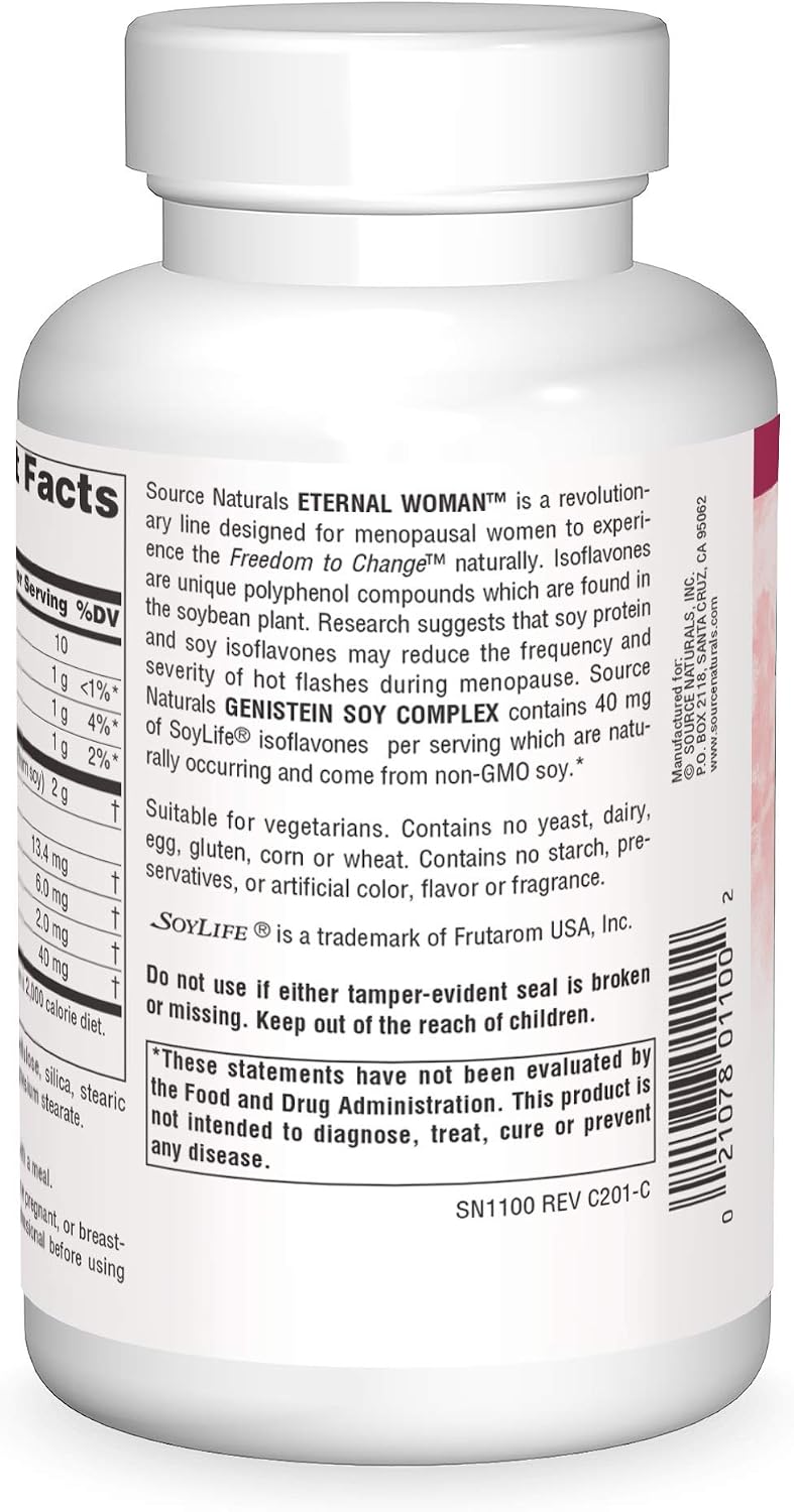 Source Naturals Genistein 1000 mg (Eternal Woman) - 120 Tablets - görsel 3