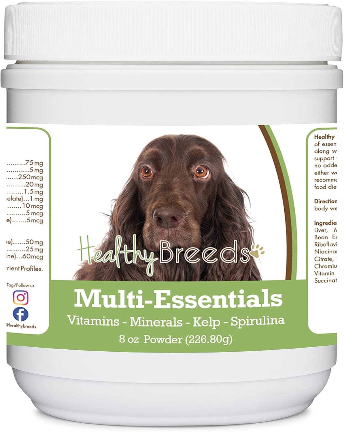 Healthy Breeds Field Spaniel Multi-Essentials Powder for Dogs - an Ideal Supplement of Vitamins, Minerals & Antioxidants for Your Dog - 227 g - görsel 1