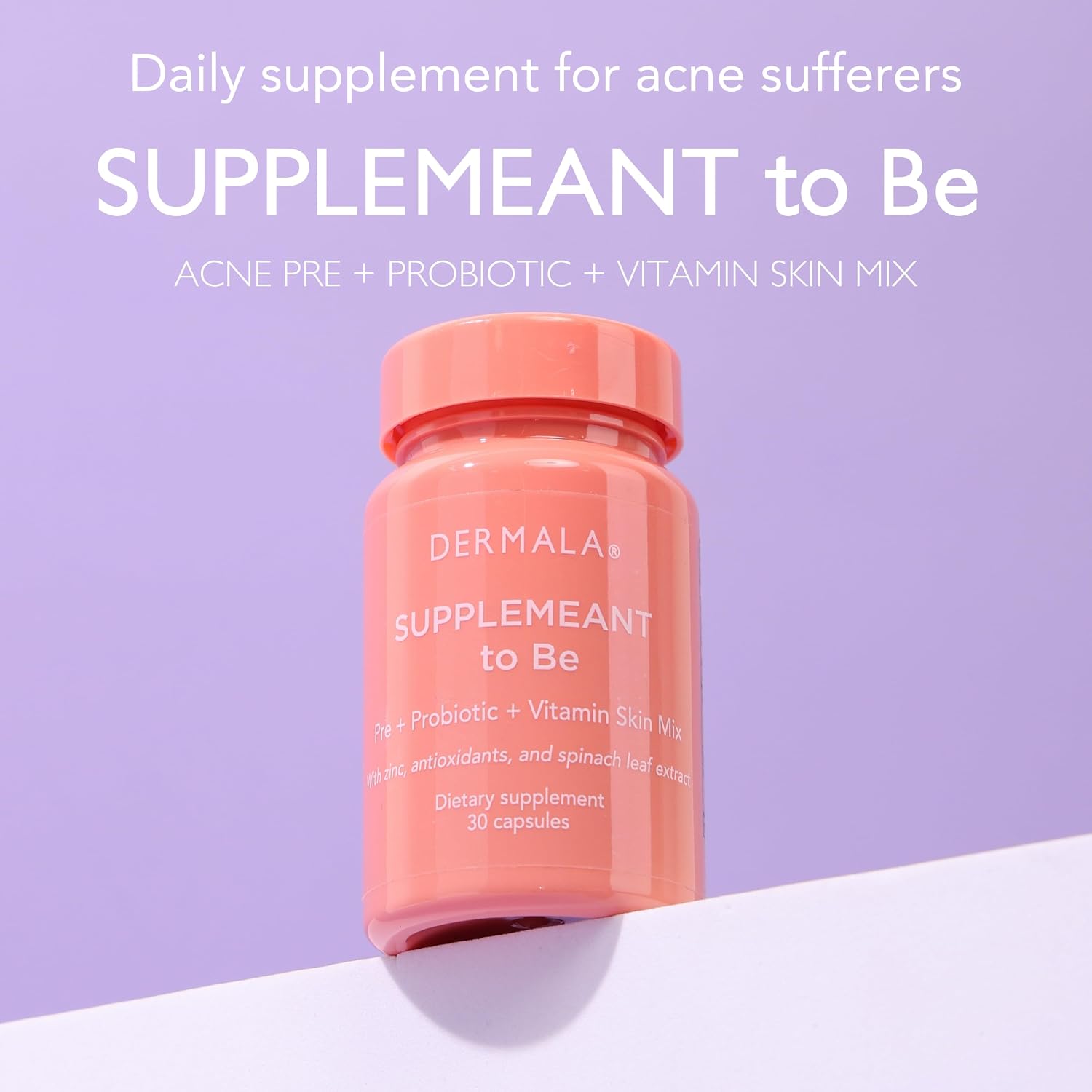 Dermala Acne Supplement with Probiotics, Prebiotics and Zinc - görsel 4
