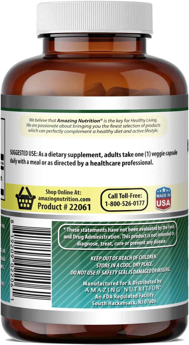 Amazing Formulae Biotin 10000mcg Veggie Capsules - Hair, Skin and Nails Support - 400 Count - görsel 4