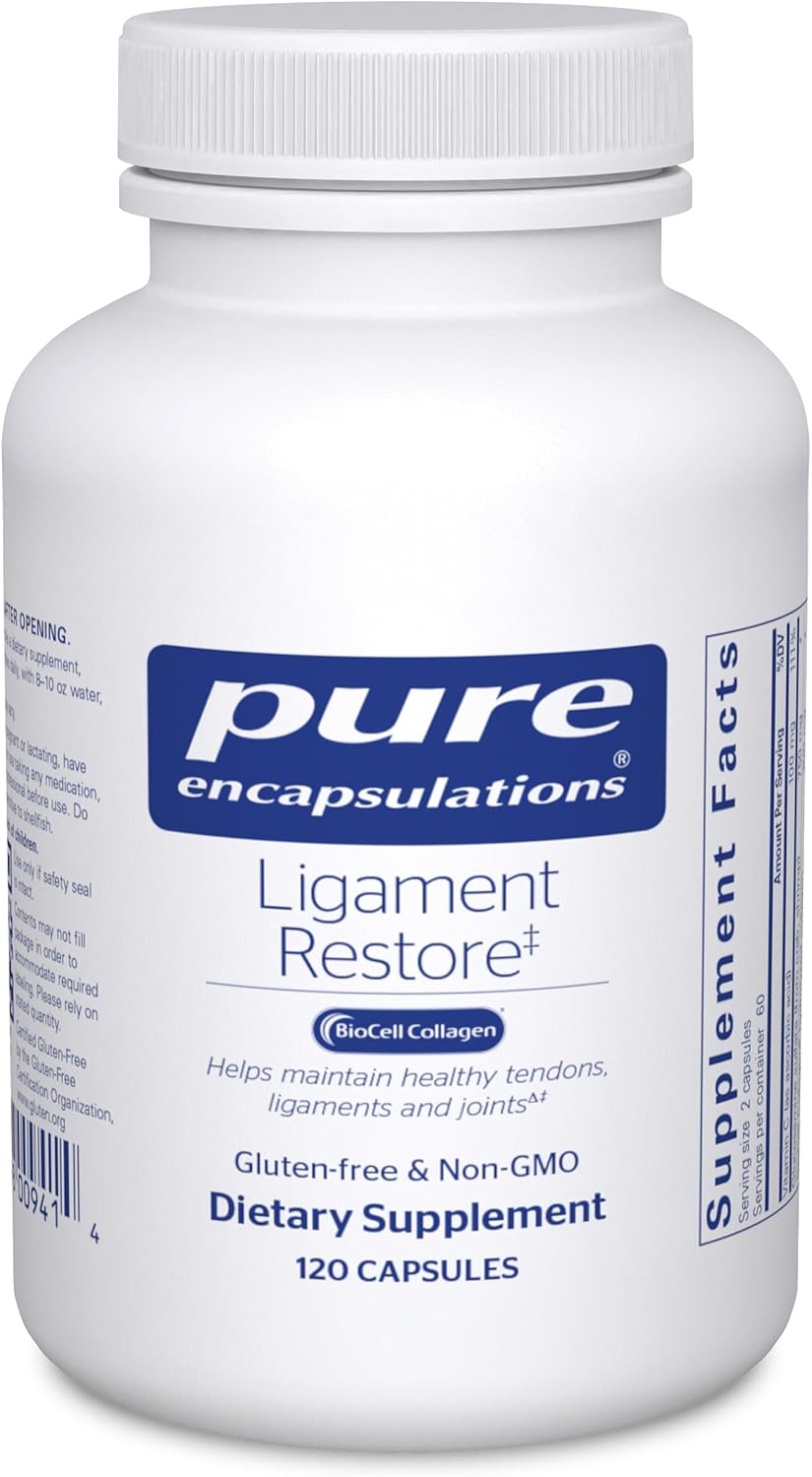 Pure Encapsulations Ligament Restore - Dietary Supplement for Tendons, Ligaments, and Joints - 240 Capsules - görsel 8