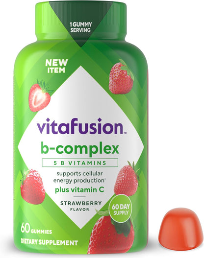 Vitafusion Vitamin B Complex Gummies - Strawberry Flavour - 60 Count