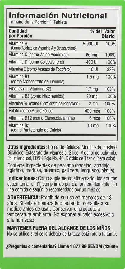 Shot B Energy Multivitamin - 60 Tablets (Pack of 12)