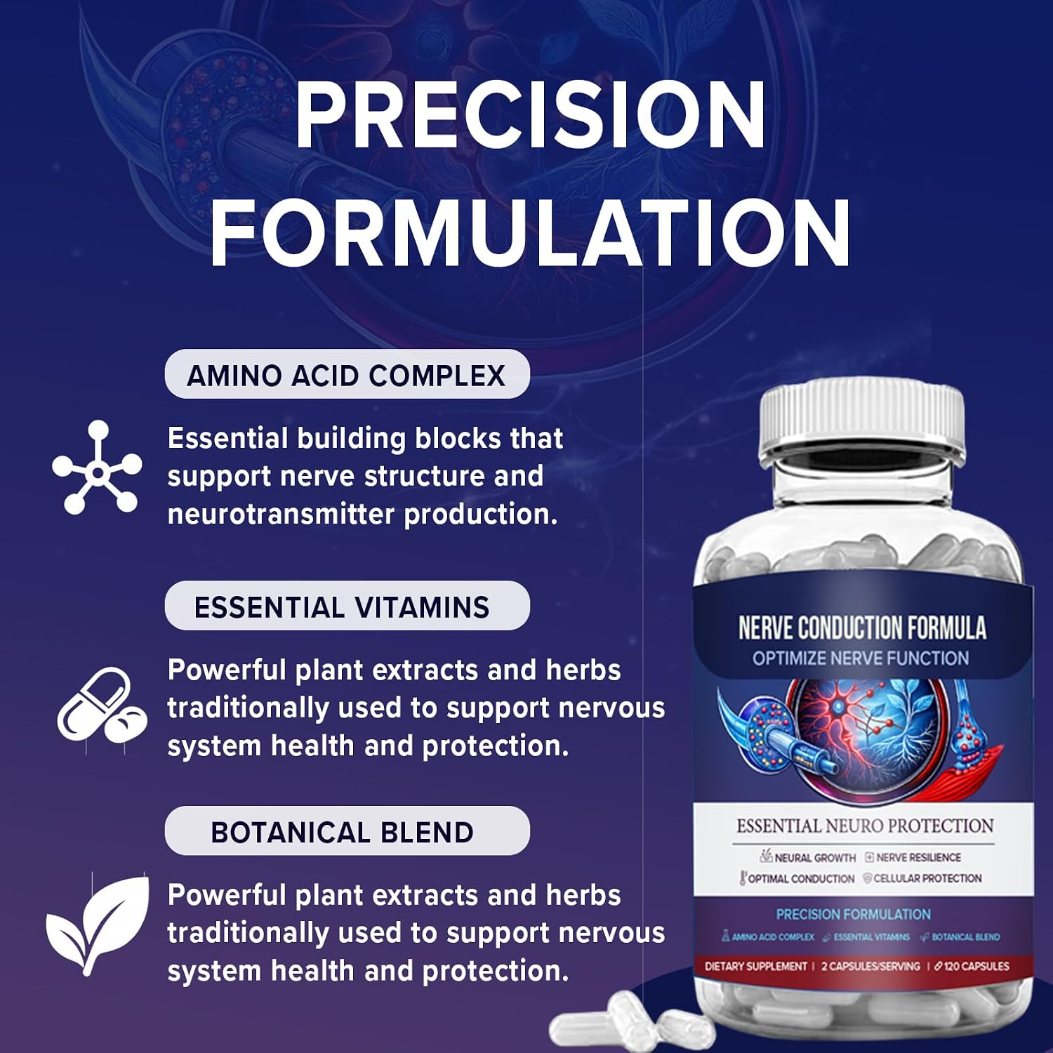 Nerve Support Supplement - Maximum Strength Formula - görsel 6