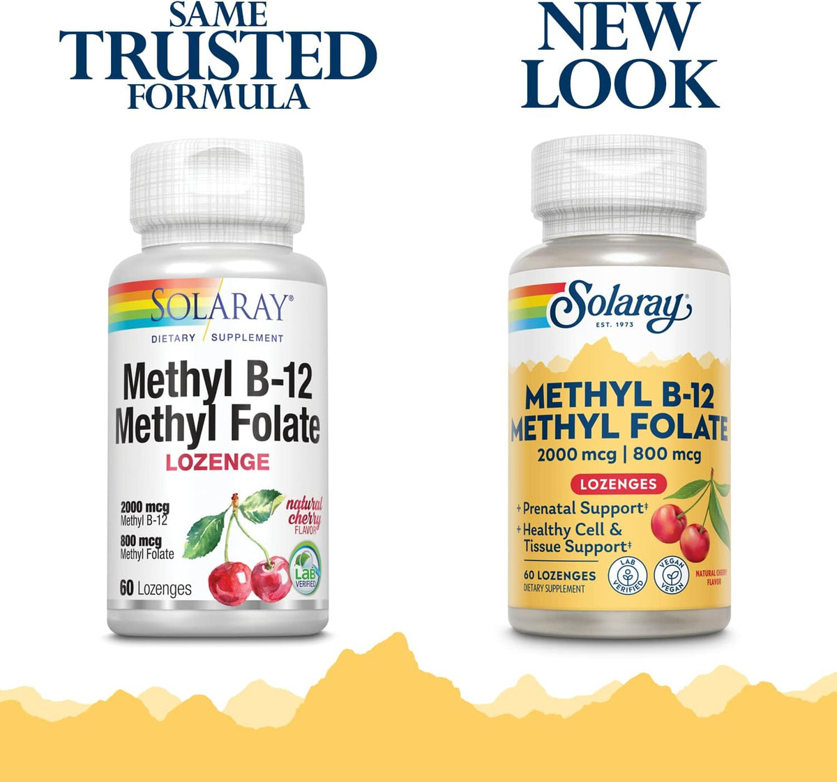 SOLARAY B-12 + Methyl Folate Lozenges - görsel 2