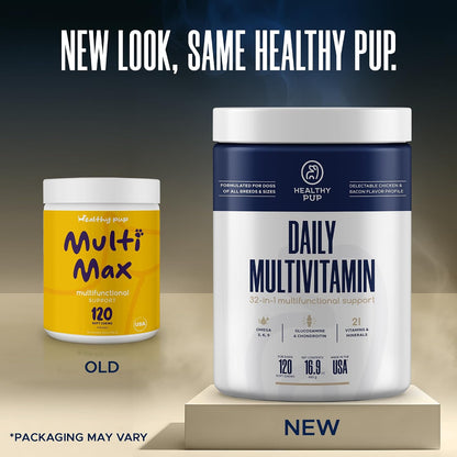 Healthy Pup Multi Max Dog Multivitamin Supplement – 120 Soft Chews
