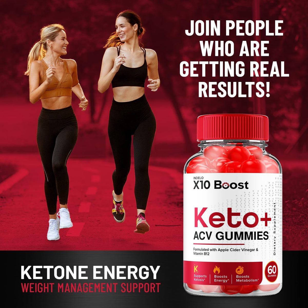 X10 Boost Keto ACV Gummies – 1000mg, with B12, Beetroot Juice & Pomegranate (3 Pack, 180 Gummies) - görsel 4