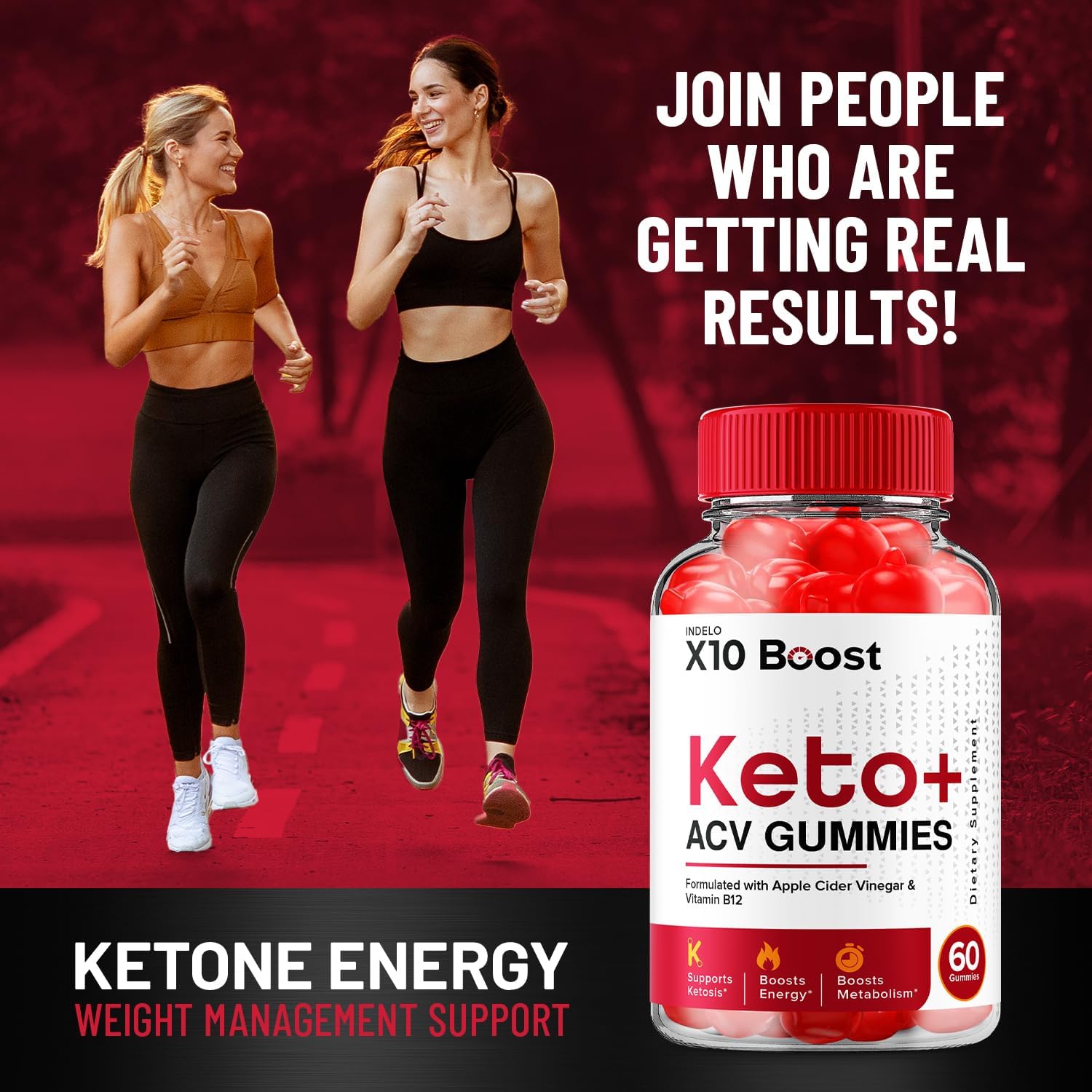 X10 Boost Keto ACV Gummies – 1000mg, with B12, Beetroot Juice & Pomegranate (3 Pack, 180 Gummies) - görsel 4