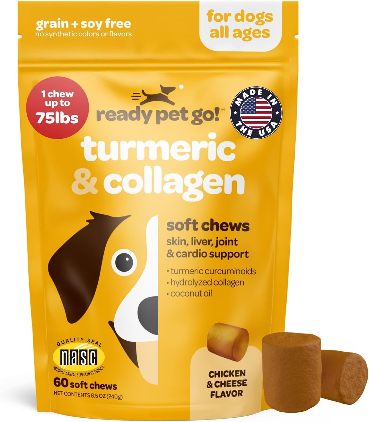 Ready Pet Go! Probiotic Chews for Dogs – Gut Health & Digestive Support with Pumpkin and Enzymes, 90 Count - görsel 9