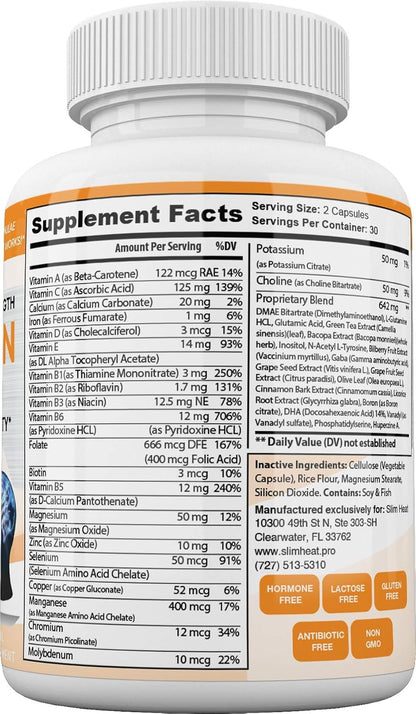 Keto Brain Booster - Natural Brain Supplement for Focus, Memory and Energy