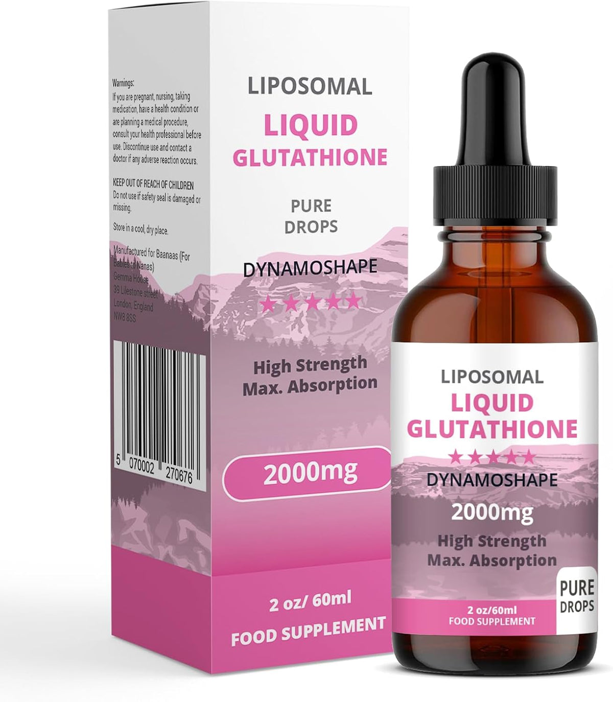 Liposomal Glutathione 2000mg with Vitamin C – Oral Liquid Antioxidant Supplement - görsel 1