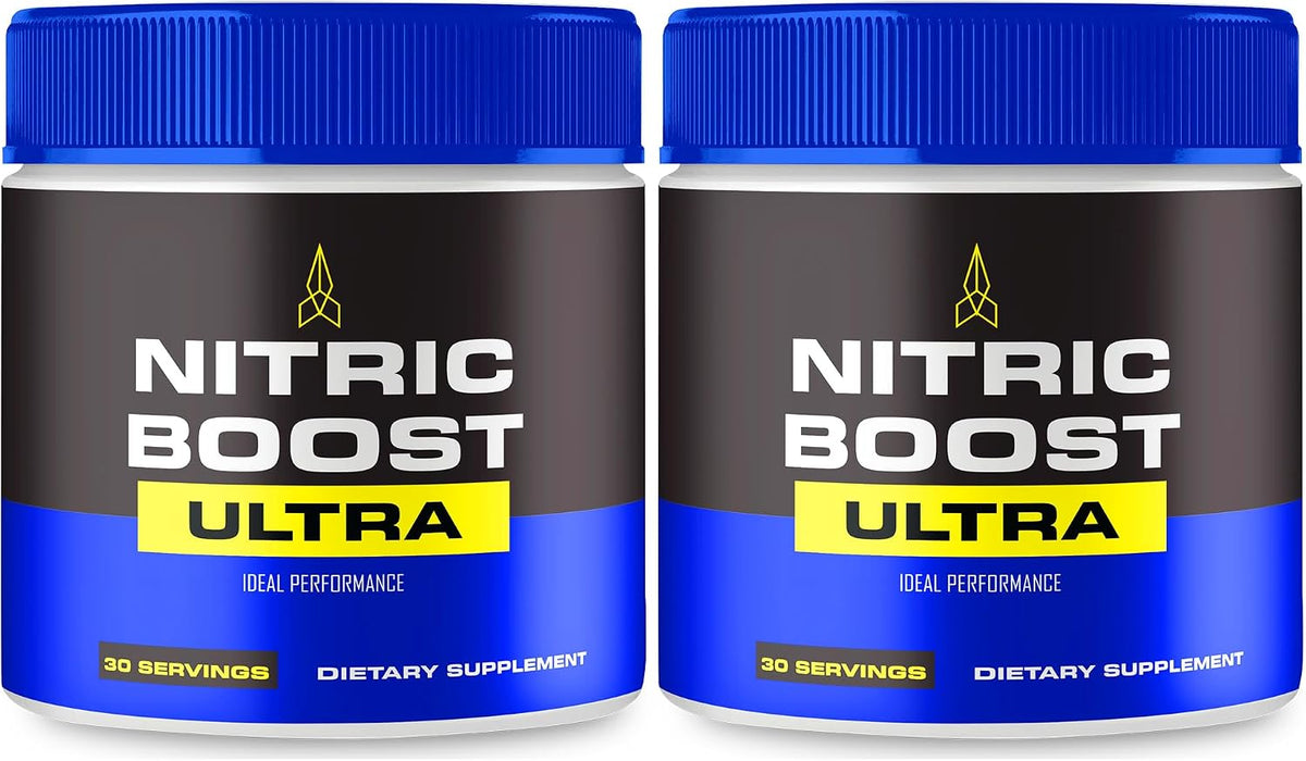 Nitric Boost Ultra Powder – Maximum Strength Nitric Oxide Booster with BCAA (2 Pack) - görsel 1