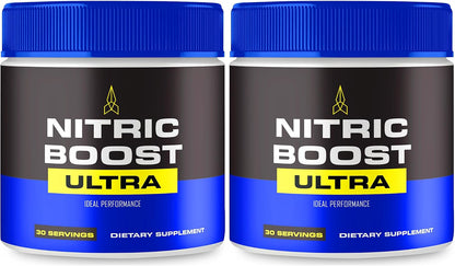 Nitric Boost Ultra Powder – Maximum Strength Nitric Oxide Booster with BCAA (2 Pack)