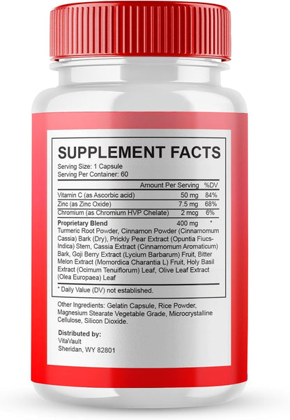 Glycogen Support Capsules, Advanced Formula Supplement, Natural Pills to Maintain Normal Levels, Overall Wellbeing - Maximum Strength, Glycogen Support Pills Reviews (60 Capsules)