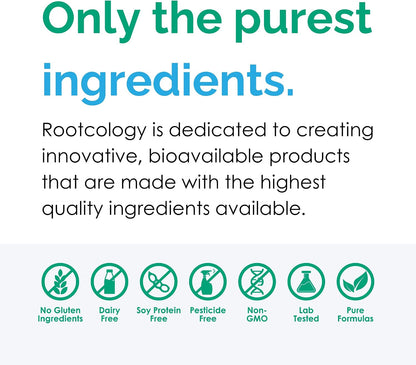 Rootcology MTHFR Pathways - Methylation Support with Vitamin B6, B12 & Folate - 120 Capsules