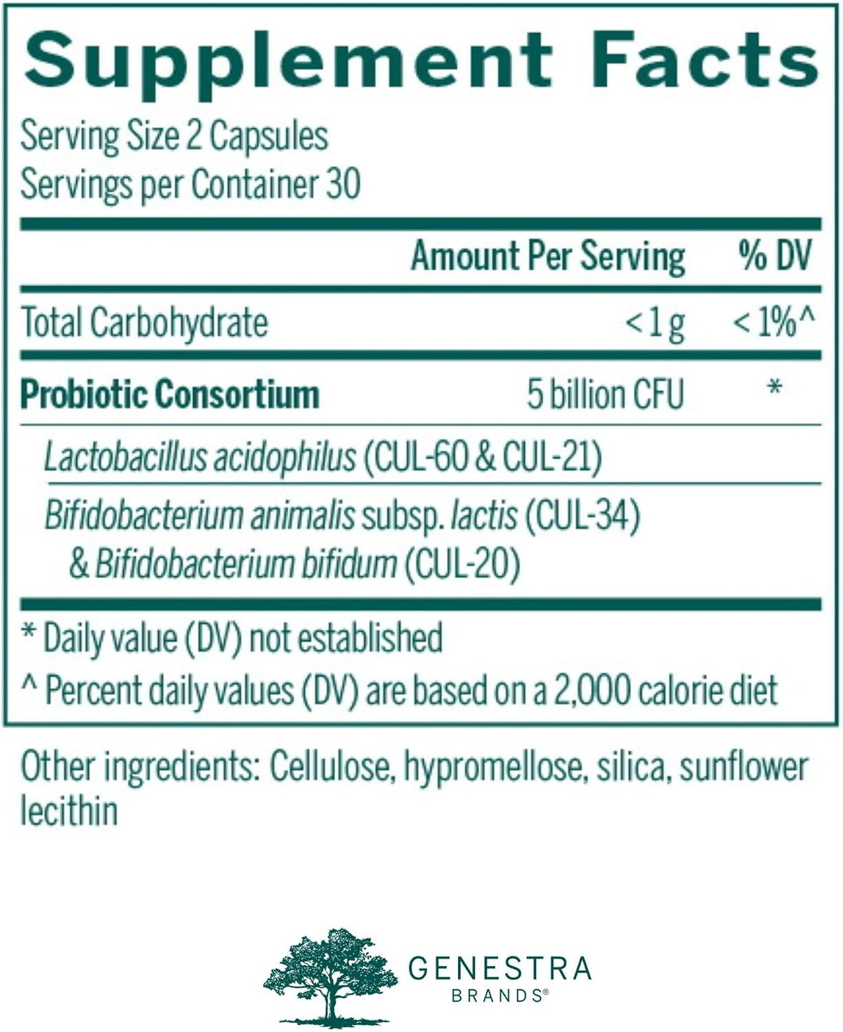 Genestra Brands HMF Capsules - Probiotic Formula to Support a Healthy Gut Flora, 60 Capsules - görsel 2