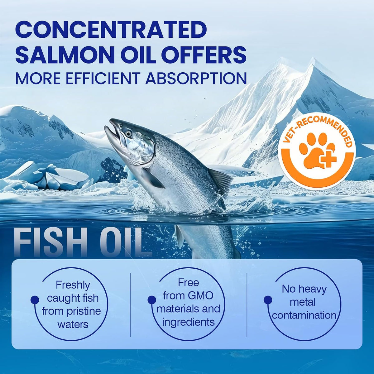 TTLXBL Omega-3 Fish Oil Supplement for Dogs – 200 Skin & Coat Chews with EPA & DHA - görsel 5