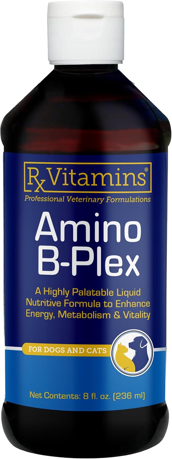 Rx Vitamins Amino B Plex Cat and Dog Supplement - Vitamin B Complex Liquid Plus Amino Acids - Appetite Stimulant and Weight Support - 120 ml - görsel 8