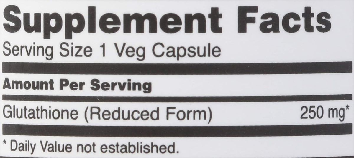 NOW Foods Glutathione 250 mg (60 Capsules) - görsel 3