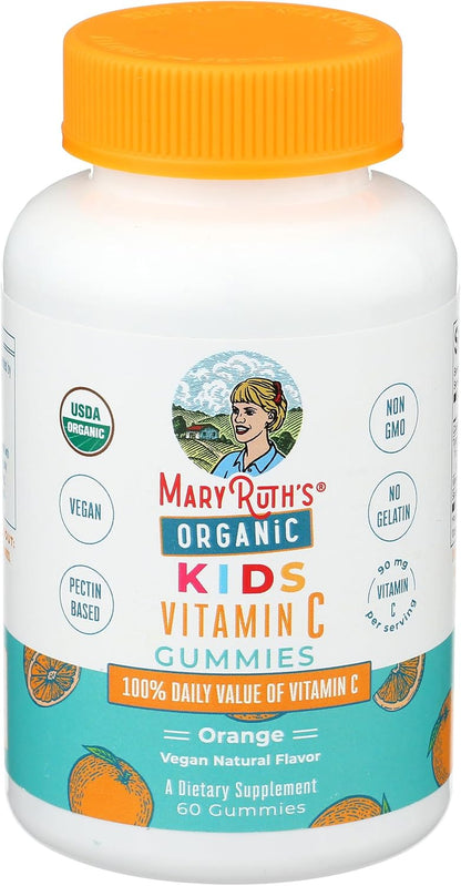 MaryRuth's Kids Vitamin C Gummies - Organic, Vegan, Immune Support