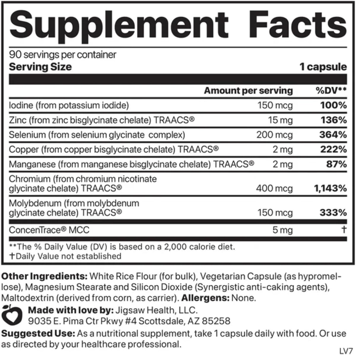 Jigsaw Health Multi-Mineral Essential Blend - 90 Capsules - görsel 2